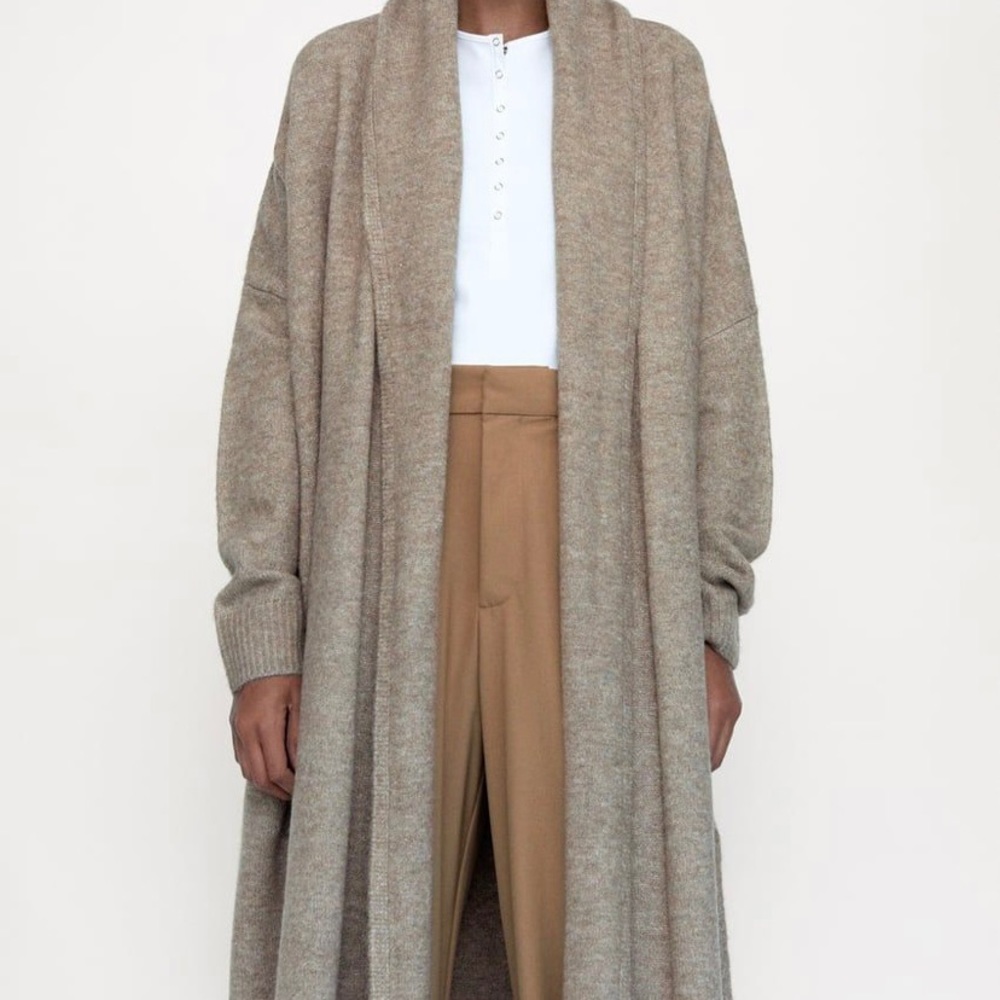 Zara Long Open Cardigan